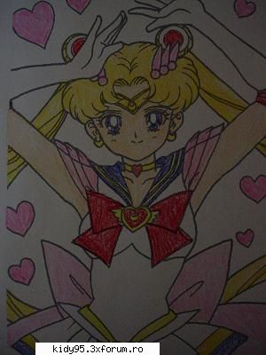 fan art - am facut si eu un desen cu sailor moon desi eu - Fan art